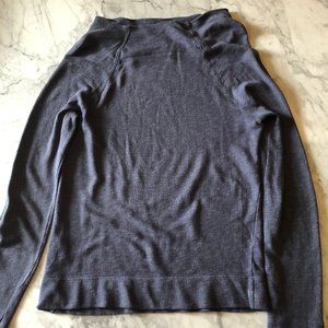 James Perse Dark Grey Wide Neck Sweater